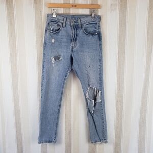 Levi's Premium 501 Button Fly‎ Jeans Blue Size 26x28